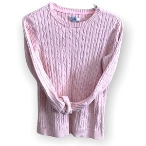 Blush Pink Croft & Barrow Knit Crew Sweater 💗 SIZE - SMALL (S) 🎀